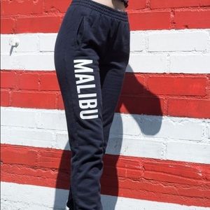 brandy melville malibu sweat pants blue